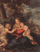 Holy Family Resting on thte Flight to Egypt (mk08) Pietro da Cortona